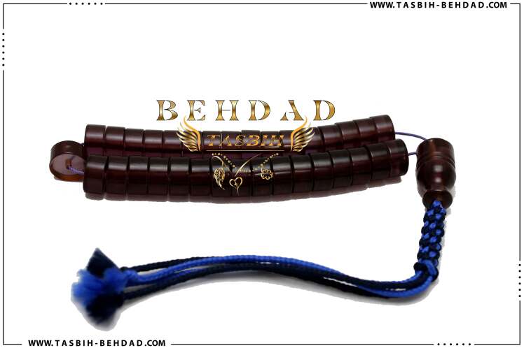 تسبیح سندلوس تراش واشری ، اثری از اساتید بوکان در فروشگاه و کارگاه تولید تسبیح بهداد