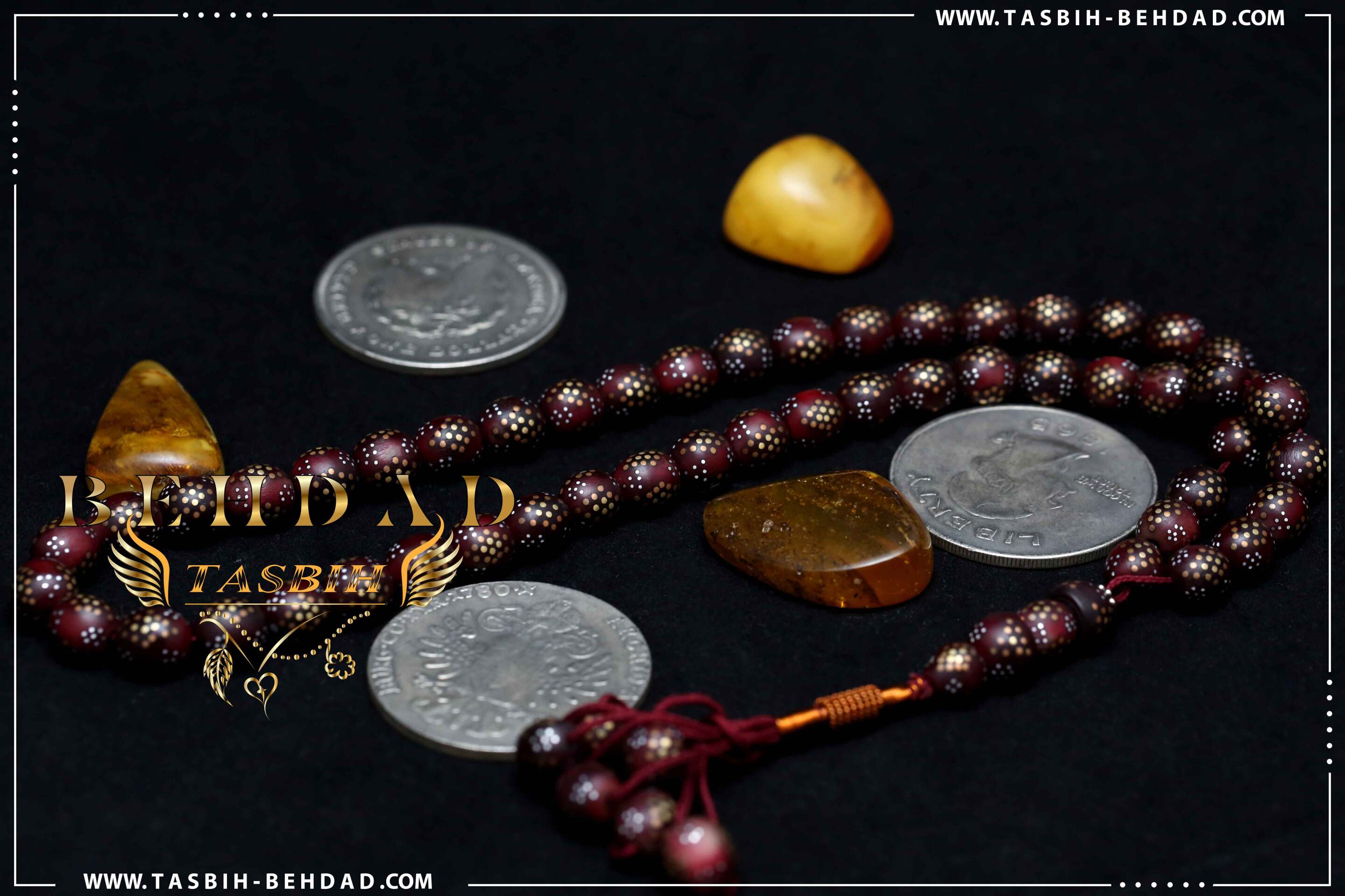  تسبیح 51 عددی سایز 11 میلیمتر داز 