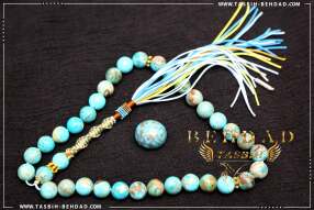 تسبیح فیروزه | تسبیح با سنگ معدنی فیروزه | تسبیح با سنگ طبیعی فیروزه | فروشگاه و کارگاه تولید تسبیح فیروزه بهداد | گوهر فیروزه | تسبیح فیروزه زیبا | رنگ فیروزه | معدن فیروزه | جنس فیروزه | Turquoise Rosary | rosary | tasbih behdad | tasbih | behdad | تسبیح | بهداد |